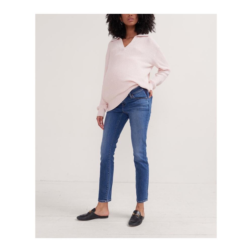 Hatch Blue Slim Straight Women Jeans